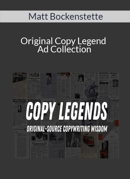 Matt Bockenstette - Original Copy Legend Ad Collection